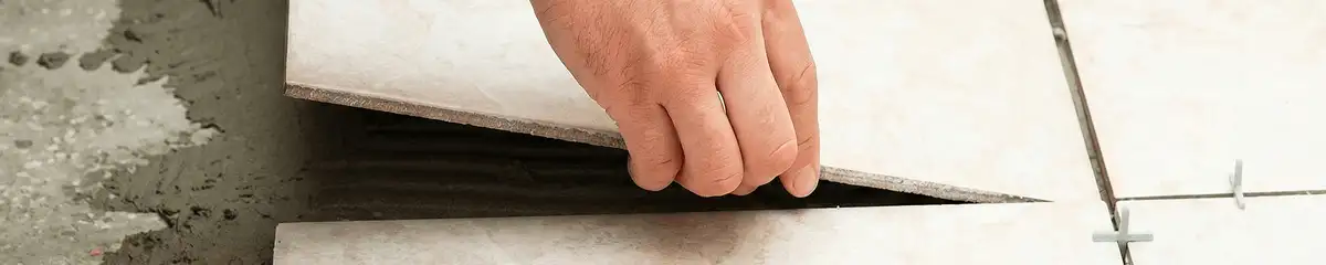 Professional installing ceramic tile floors in South Bend, IN