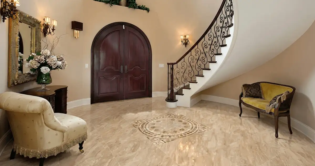 Entrance hall with professionally installed ceramic tile flooring in South Bend IN