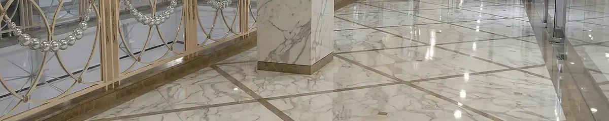 Beautiful marble floor professionally installed in South Bend, IN